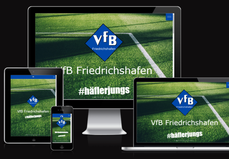 VfB Responsive Website Mockup